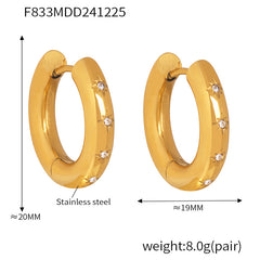 18K Gold-Plated Hoop and Pearl Earring Designs