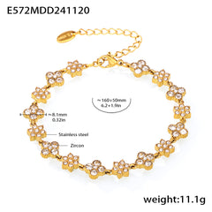 Geometric Cubic Zirconia Bracelet Designs