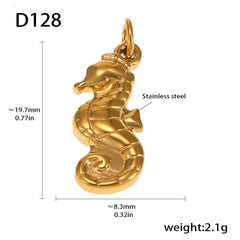 18K Gold-Plated Ornate Charm Pendant