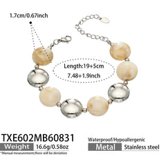 Color Resin Bead Necklace and Bracelet