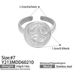 Textured Sculptural Open Ring Designs