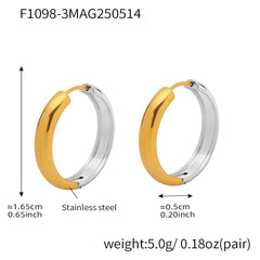 Polished Round Hoop Earring Collection