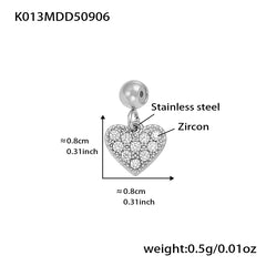 18K Gold-Plated Cubic Zirconia Charms and Chain Designs