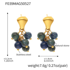 Bead Cluster Drop Earrings