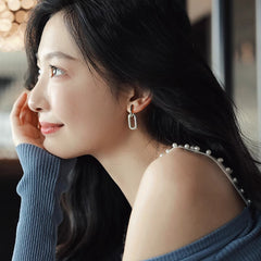 Camille Vintage-Inspired Pavé Square Stud Earrings