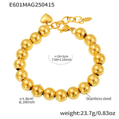 Polished Round Bead Bracelet