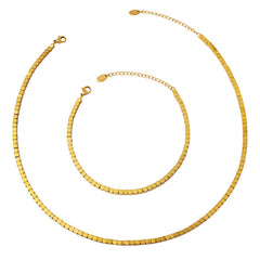 Geometric Accent Chain Necklace