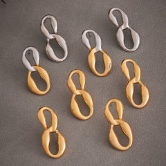 18K Gold-Plated Figure Eight Link Earrings
