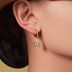 Bear & Heart Charm Necklace, Bracelet, Anklet & Earrings