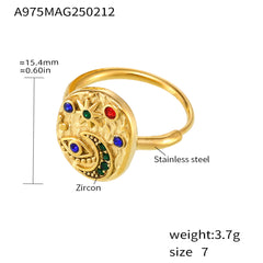 Cubic Zirconia Celestial Eye Statement Ring