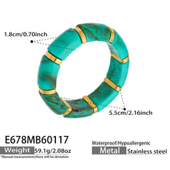 Color Resin Wide Stretch Bangle Designs