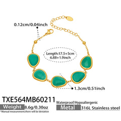 Color Cat-Eye Teardrop Jewelry