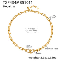 Cubic Zirconia Open Link Jewelry