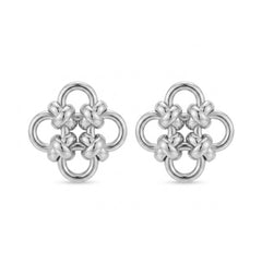 Daphne Vintage-Inspired Clover Stud Earrings