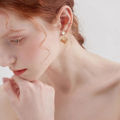 Marielle Crystal Square Drop Earrings