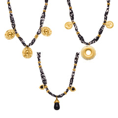 18K Gold-Plated Multi-Charm Necklaces