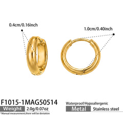 Polished Round Hoop Earring Collection