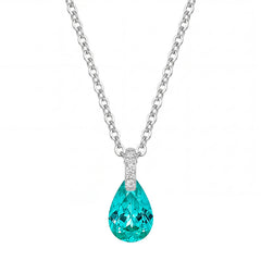 Camille Sapphire-Tone Teardrop Choker Necklace