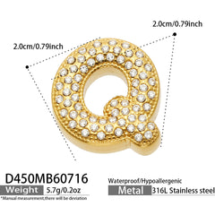 18K Gold-Plated Initial Charms and Chain Designs