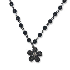 Camille Glass Floral Choker Necklace