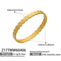 Horseshoe Clasp and Textured Bangle Designs