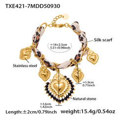 Scarf-Tie Multi-Charm Jewelry Designs