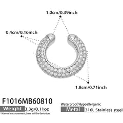 Color Cubic Zirconia Ear Cuff - Single