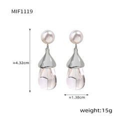 Color Resin Stud and Hoop Earring Designs