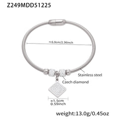 18K Gold-Plated Sparkling Bangle Bracelet