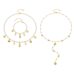 Ocean Charm Faux Pearl Jewelry Designs