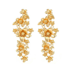 Daphne Vintage-Inspired Floral Drop Earrings