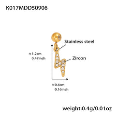 18K Gold-Plated Cubic Zirconia Charms and Chain Designs