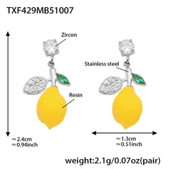 18K Gold-Plated Lemon Charm Jewelry
