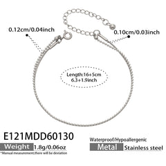18K Gold-Plated Layered Snake Chain Bracelet