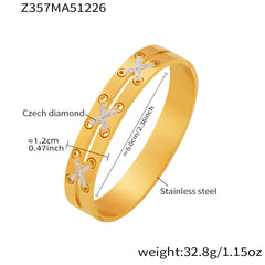 Faceted Accent and Cubic Zirconia Bangle Designs