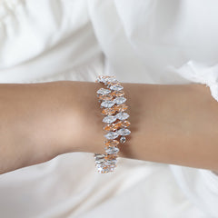 Color Cubic Zirconia Bangle Bracelet
