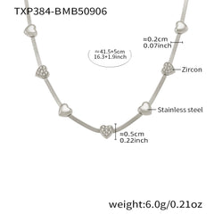Cubic Zirconia Heart and Figure-Eight Jewelry