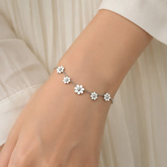 18K Gold-Plated Daisy Station Bracelet