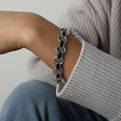 Men’s Rounded Link Necklace or Bracelet
