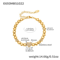 18K Gold-Plated Ocean Charm Bead Bracelets