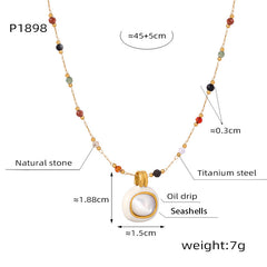 Natural Stone Beaded Necklaces & Bracelet