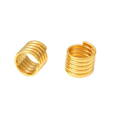 18K Gold-Plated Wrapped Multi-Row Ring