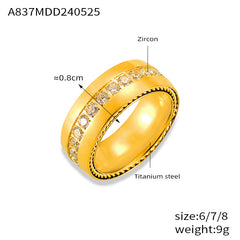 Textured Sparkling Band Ring