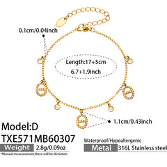 Cubic Zirconia Star Charm Necklace & Bracelet