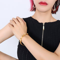 Pyramid Stud Bangle Bracelet