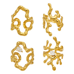 Irregular Open Ring Collection