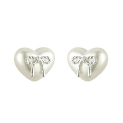Daphne Vintage-Inspired Pearl Bow Stud Earrings