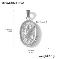 18K Gold-Plated Sculptural Pendant Charm