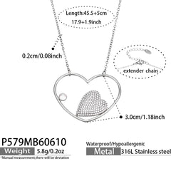 18K Gold-Plated Heart Accent Jewelry