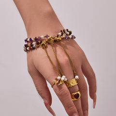 Natural Stone Bead Necklace or Bracelet